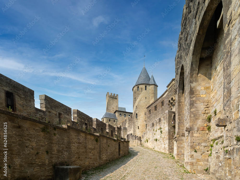Obraz premium beautiful large fortress in Carcassonne, France