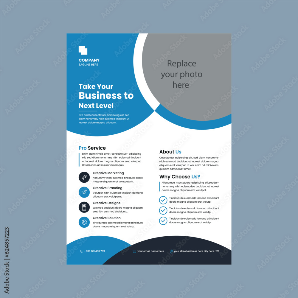 Business flyer design template for your business