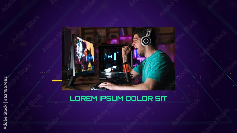 Gaming Intro Stock Template | Adobe Stock