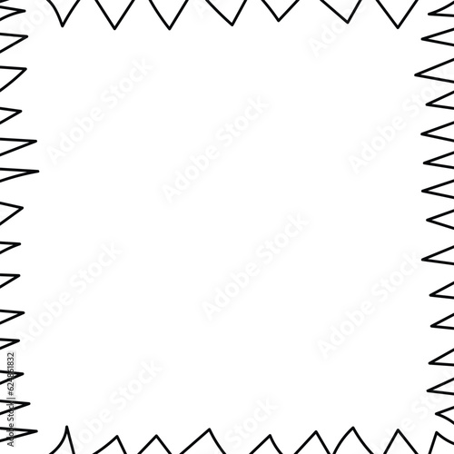 Simple Vector Grunge Frame Black And White