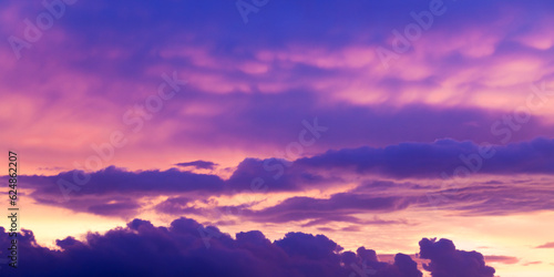 Colorful tropical sky, natural panoramic background photo