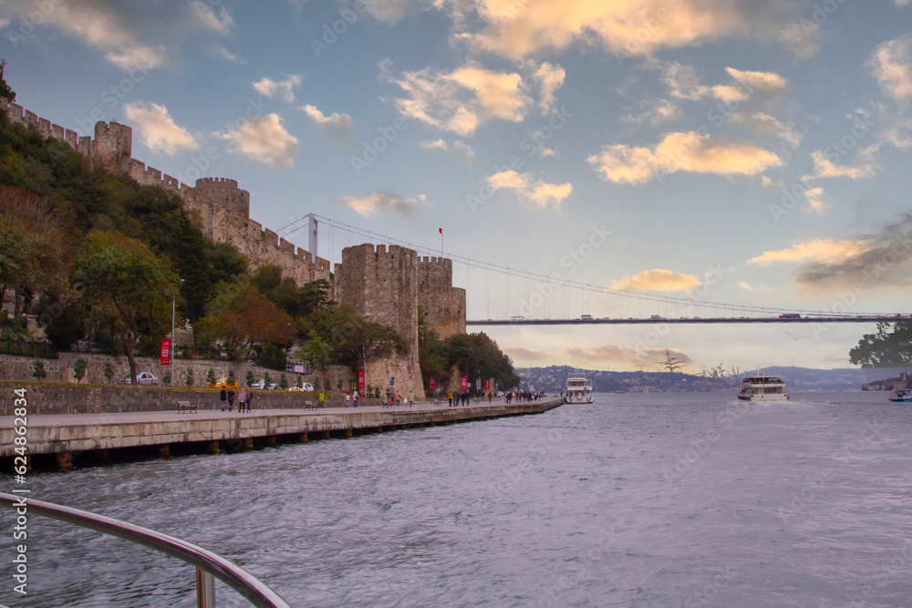 Famous Rumeli Hisari Fortress in Istanbul, Turkey