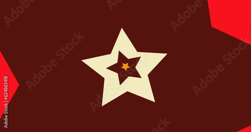 2d animated background of colorful star geometric shapes