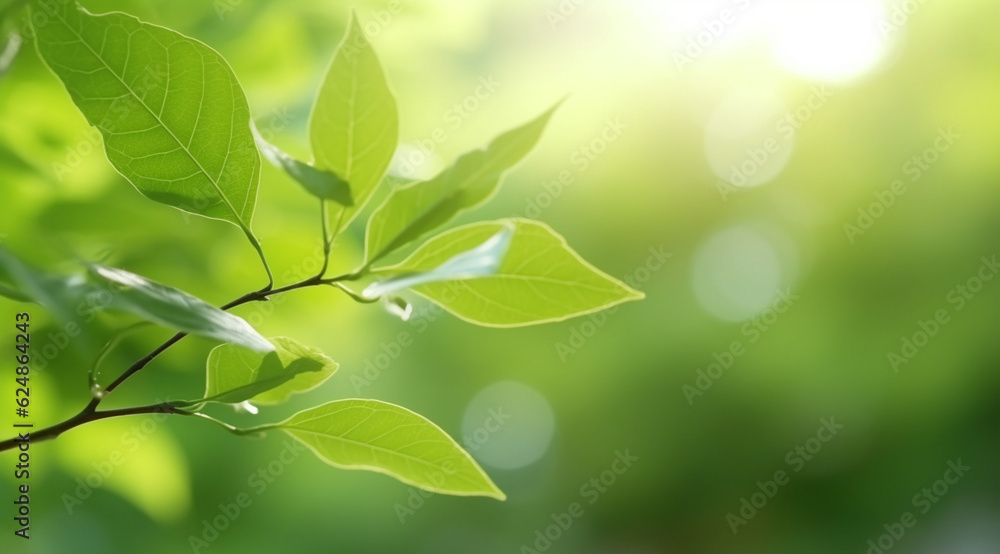 Closeup beautiful view of nature green leaves on blurred greenery tree background Closeup beautiful view of nature green leaves on blurred greenery tree background