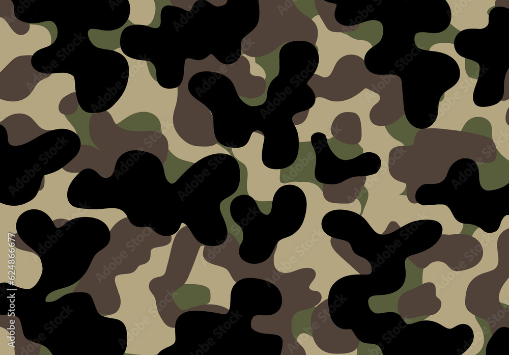 Fototapeta premium Camuflagem militar verde (Green military camouflage)