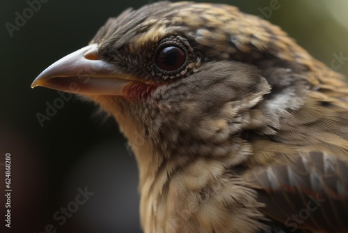 Close up of a bird. Generative AI