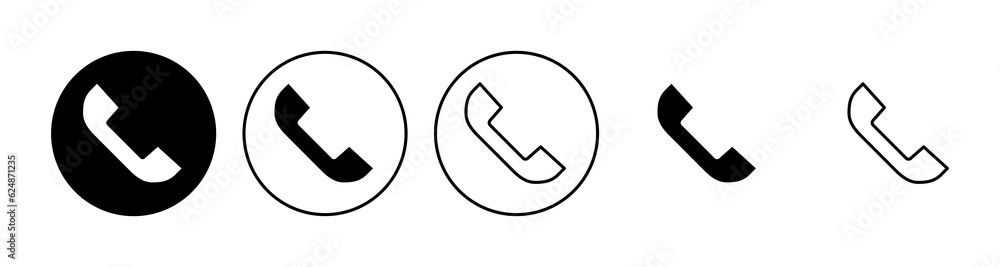 Call icon set. telephone icon vector. phone icon vector. contact us Call icon set. telephone icon vector. phone icon vector. contact us