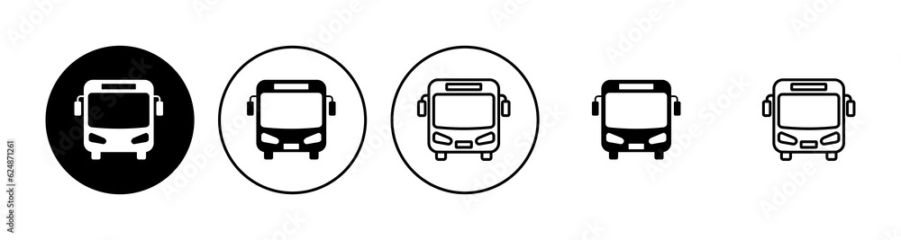 Bus icon set. bus vector icon Bus icon set. bus vector icon