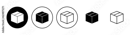 Box icon set. box vector icon, package, parcel