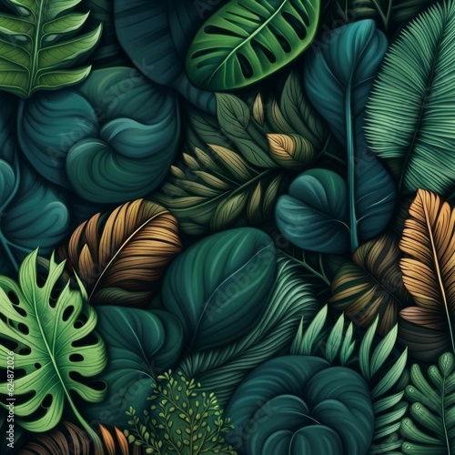 Wallpaper Mural leaf plant nature background Torontodigital.ca