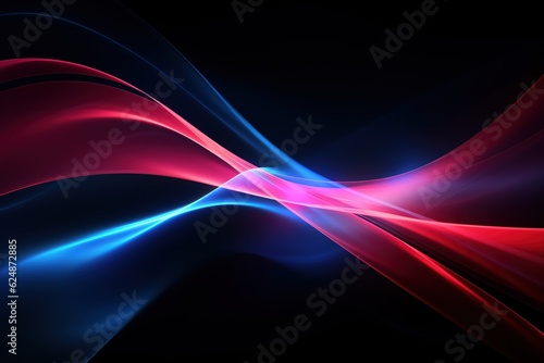 Abstract Wallpaper, Colorful Shape on a Black Background.