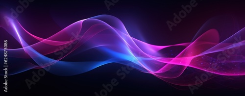 Abstract Wallpaper, Colorful Shape on a Black Background.