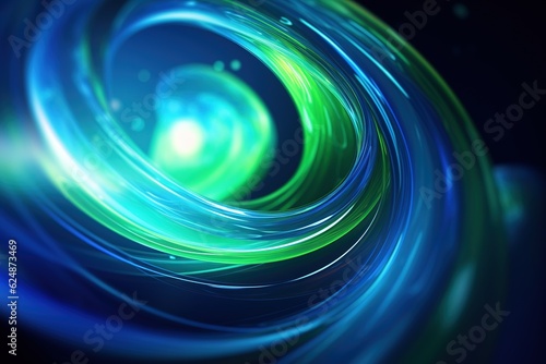 5k Wallpaper of a Swirl made of Colorful Glass, Glowing and Reflective.