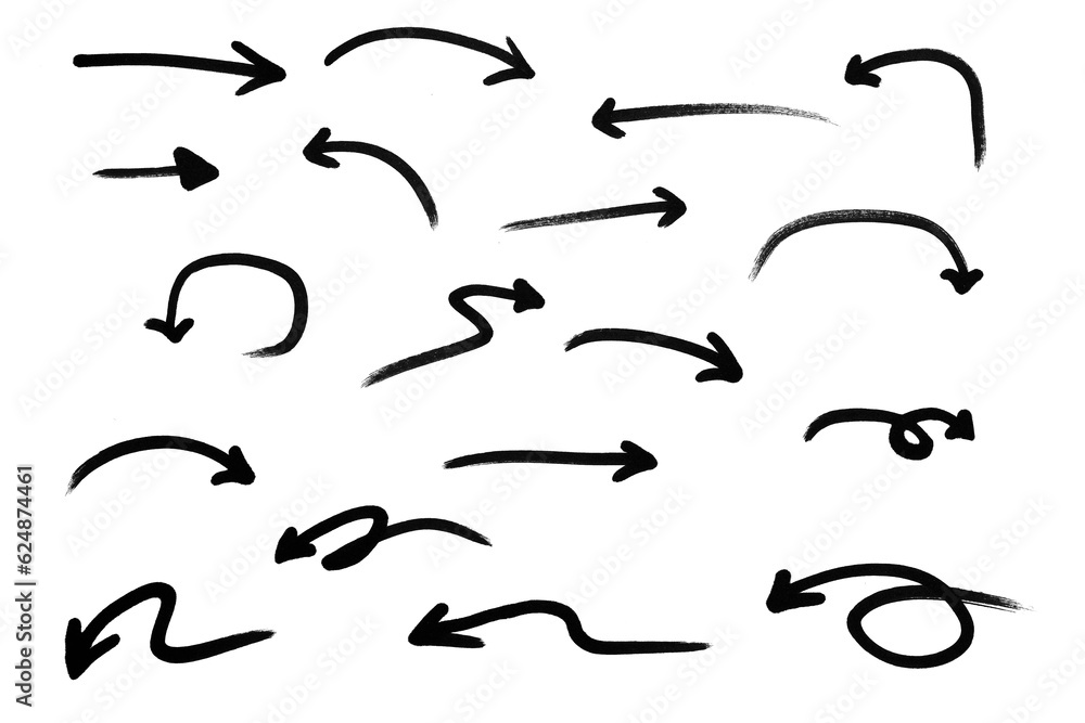 arrow marker png isolated overlay real hand draw arrow marker png isolated overlay real hand draw