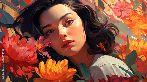 portrait of a woman in park