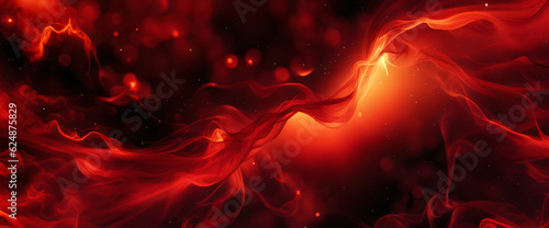 1Black red abstract background. Toned fiery red sky. Flame and smoke effect. Fire background with space for design. Armageddon, apocalypse, spooky, halloween, inferno, hell, evil concept. Wide banner