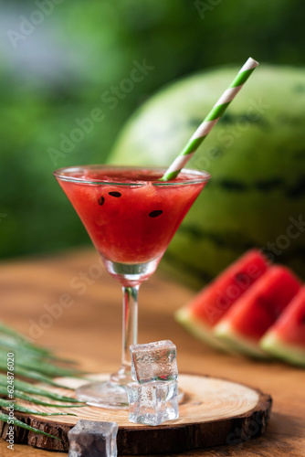 Best juice photography, fresh watermelon smoothies image