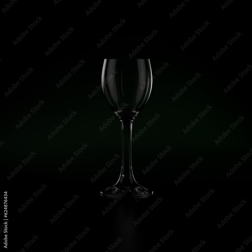 empty glass on black empty glass on black