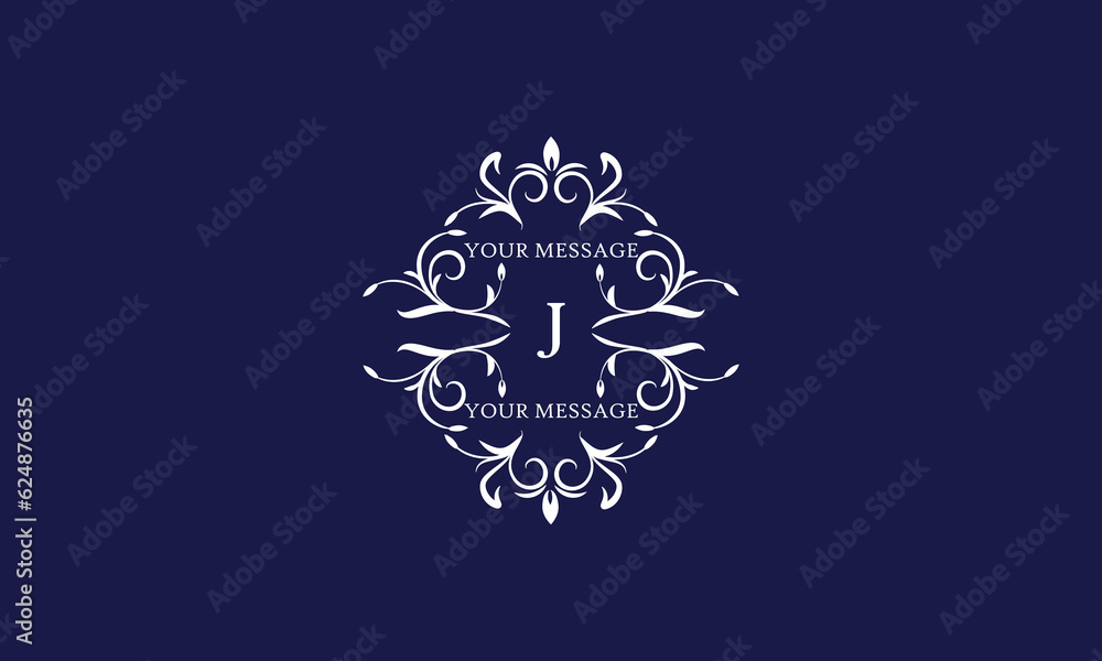 Elegant monogram design template with letter J. Vector logo illustration. Elegant monogram design template with letter J. Vector logo illustration.
