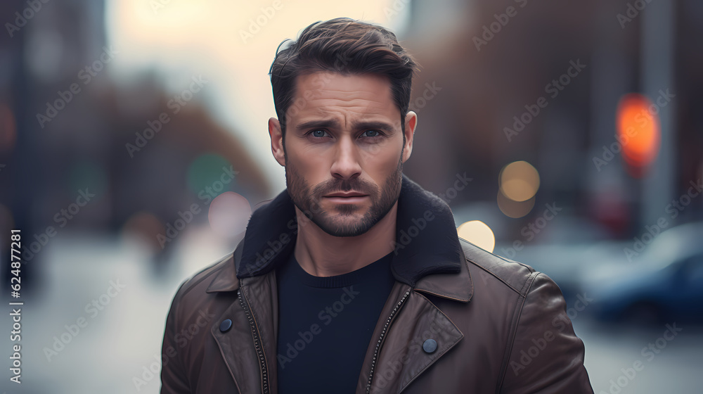 Portrait of Man in a City Portrait of Man in a City