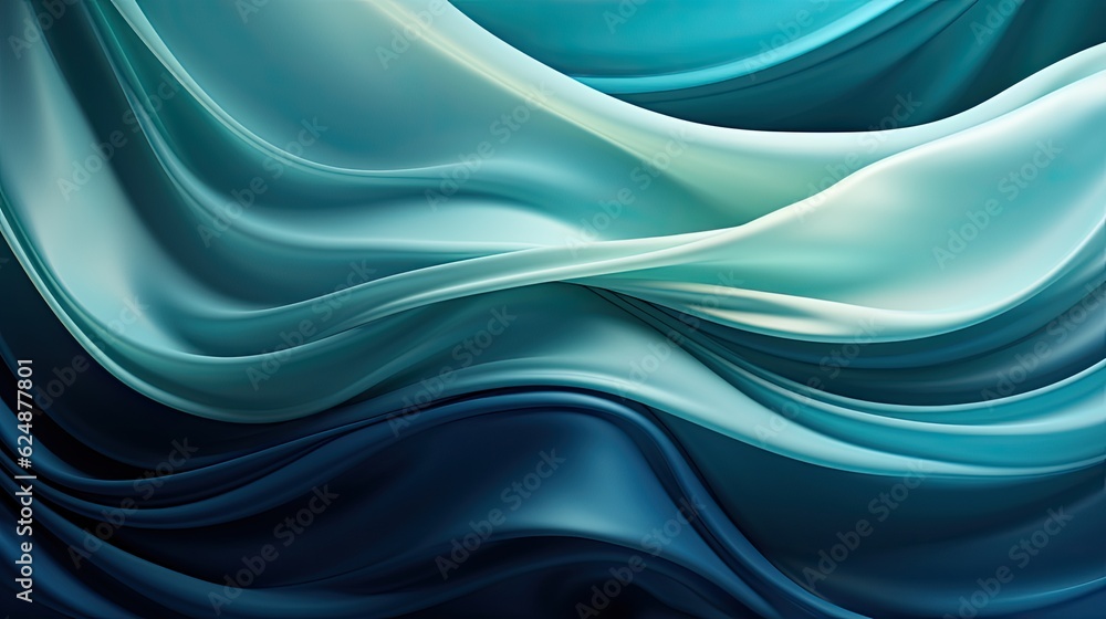 Obraz premium colorful horizontal banner, modern waves background