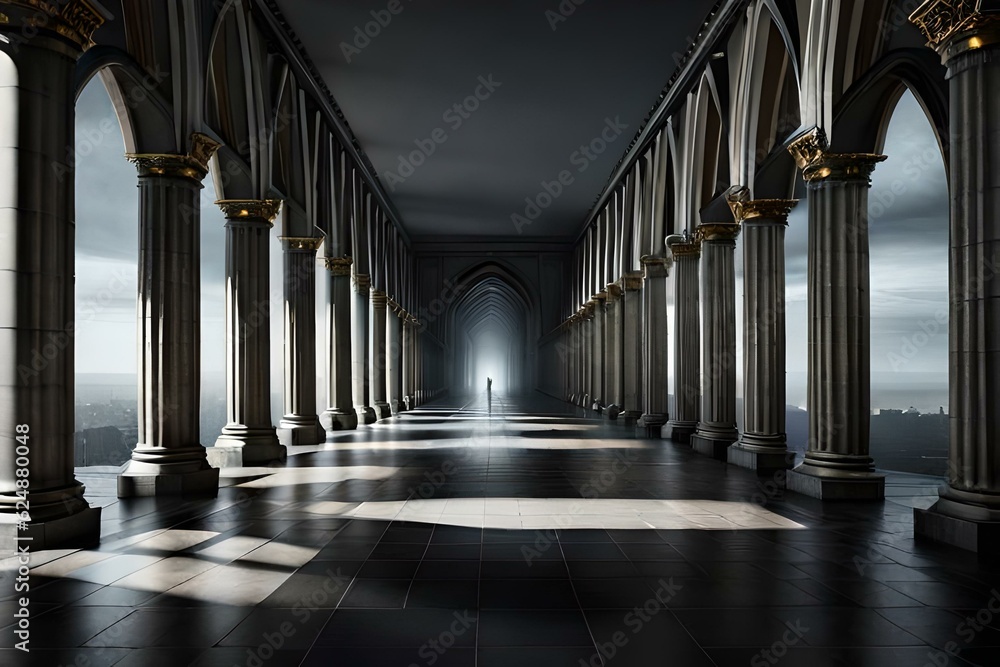 interior of the church generated Ai 