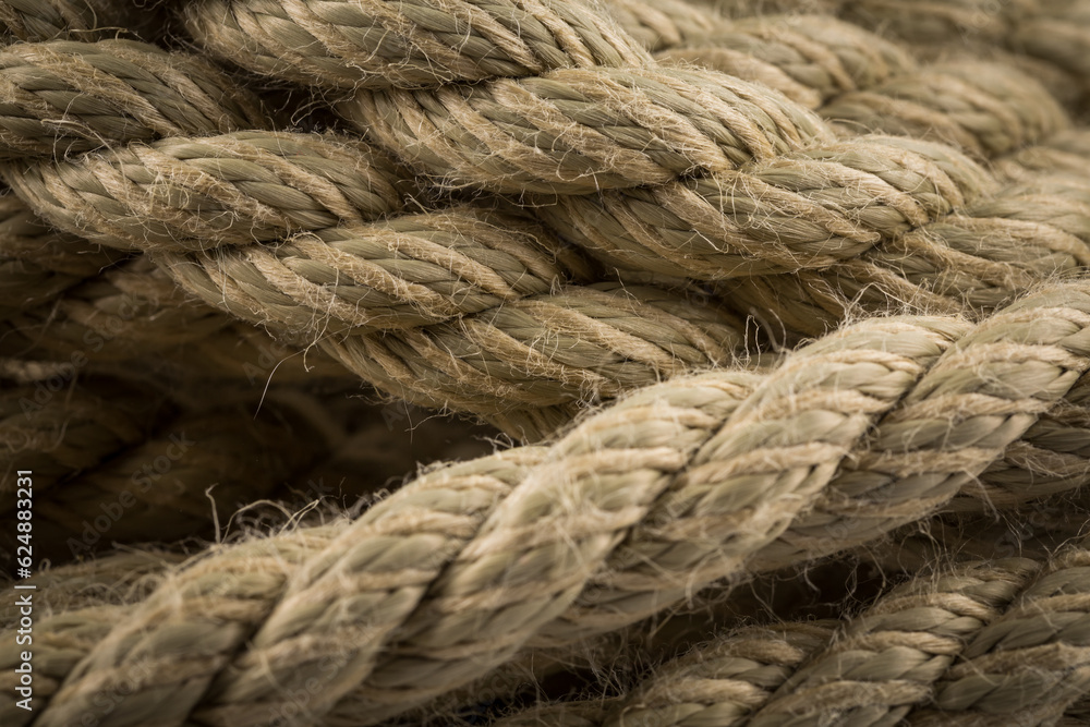 Old rope close up