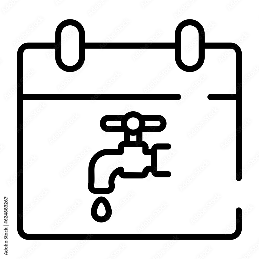 world water day line icon world water day line icon