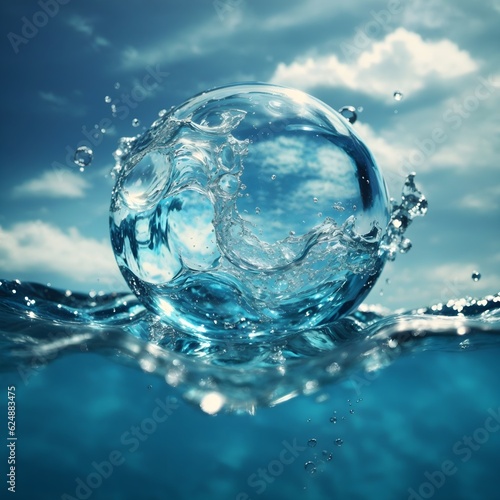 water splash in water  water  drop  splash  blue  liquid  abstract  bubble