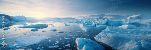 Photo ice sheet in polar regions