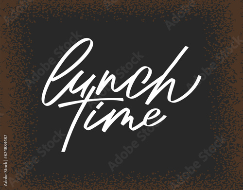 Script food text quote. Bon appetit lettering in hand drawn style. Typography word for menu, cafe, poster. Vector illustration