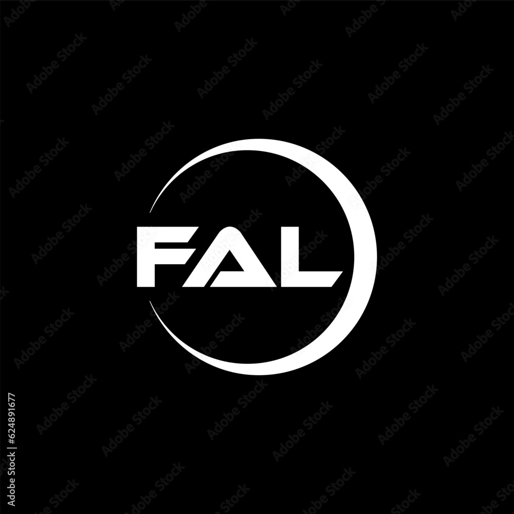 FAL letter logo design with black background in illustrator, cube logo, vector logo, modern alphabet font overlap style. calligraphy designs for logo, Poster, Invitation, etc. FAL letter logo design with black background in illustrator, cube logo, vector logo, modern alphabet font overlap style. calligraphy designs for logo, Poster, Invitation, etc.