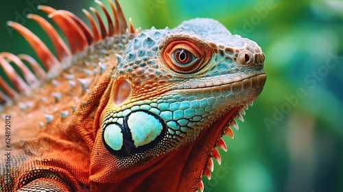 iguana with beautiful color © vie_art