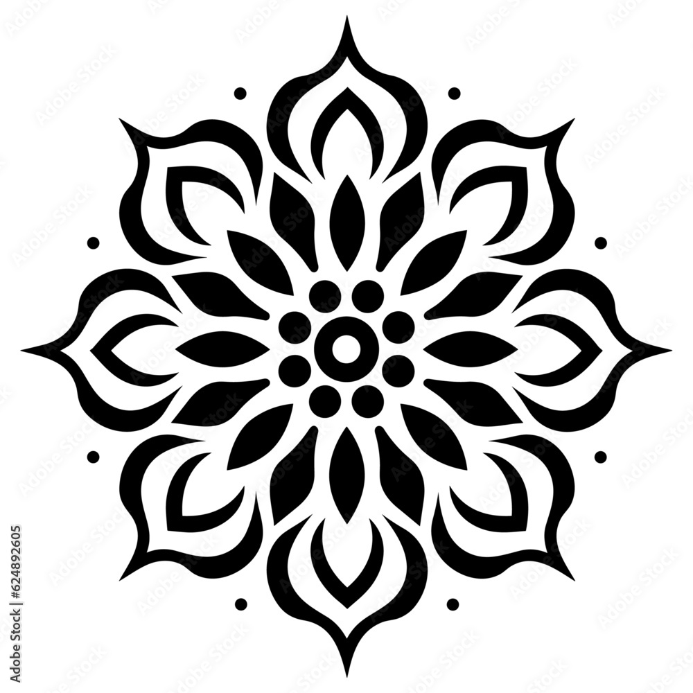 Simple minimalistic mandala Simple minimalistic mandala