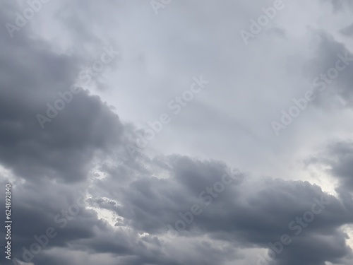 gray sky with dark clouds background