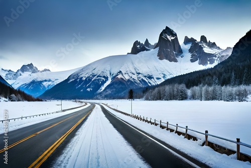 winter mountain landscape © ra0