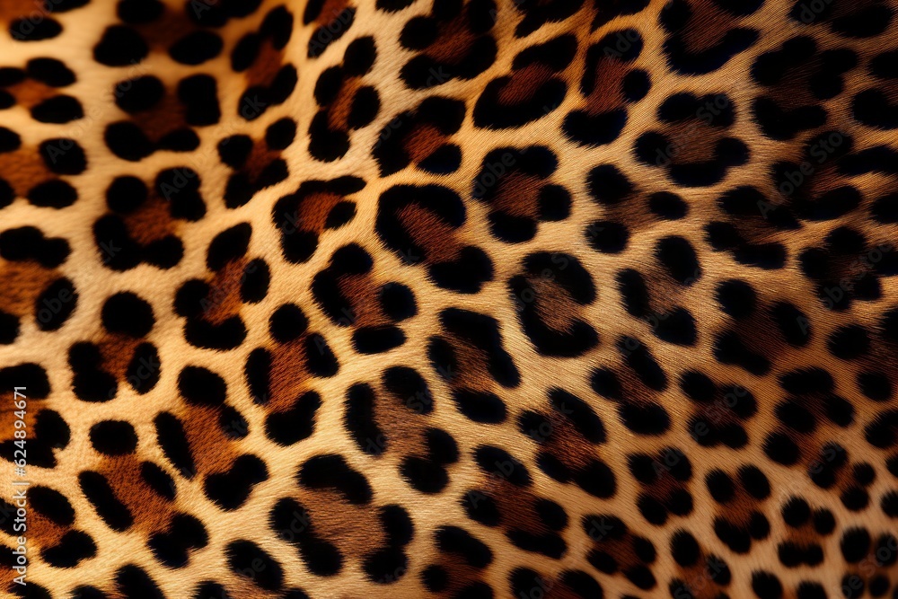 Leopard back. Background with selective focus and copy space Leopard back. Background with selective focus and copy space