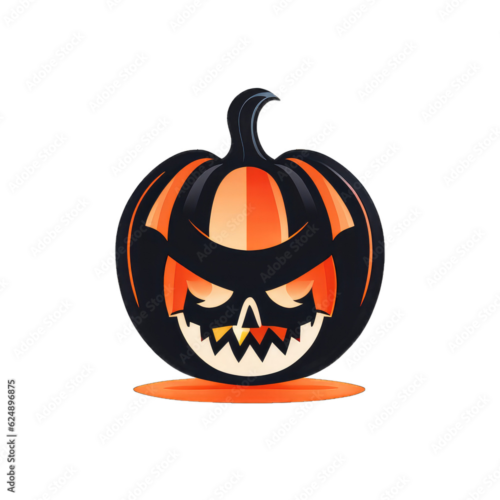 Fototapeta premium panda halloween little ghost festival pumpkin