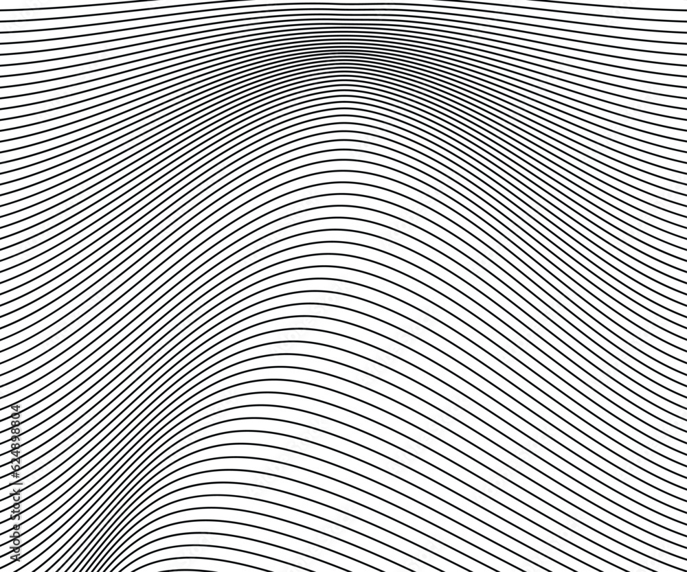 Simple vector distorted wave lines background 
