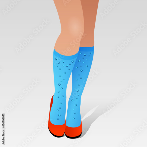 Woman's legs, concept of leg swelling