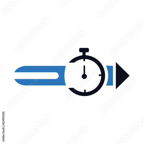 Time management, businessmen, time, clock, fast time management icon
