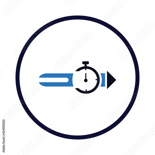 Time management, businessmen, time, clock, fast time management icon