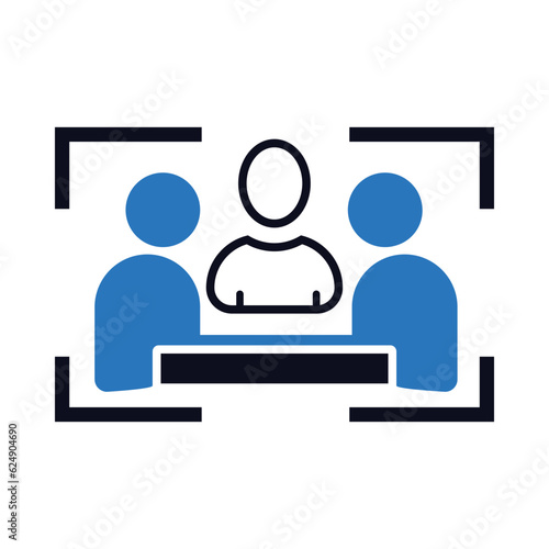 Company meeting, conference, colleagues, coworkers, online meeting, Board of directors icon