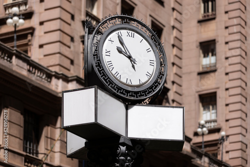 Nichile clock located in the region of São Bento, São Paulo, Brazil photo