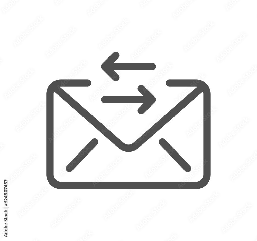 Mail related icon outline and linear vector. Mail related icon outline and linear vector.