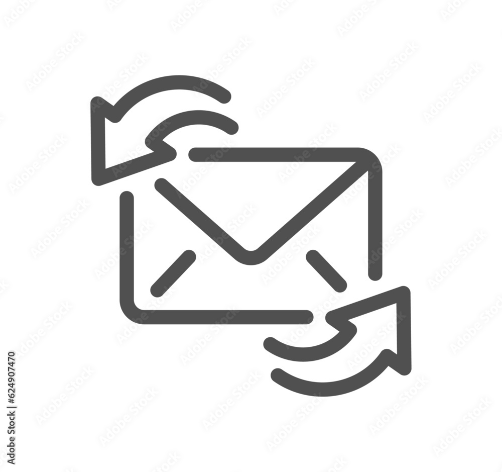 Mail related icon outline and linear vector. Mail related icon outline and linear vector.