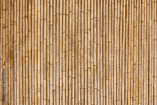 dry bamboo fence texture for pattern and background.