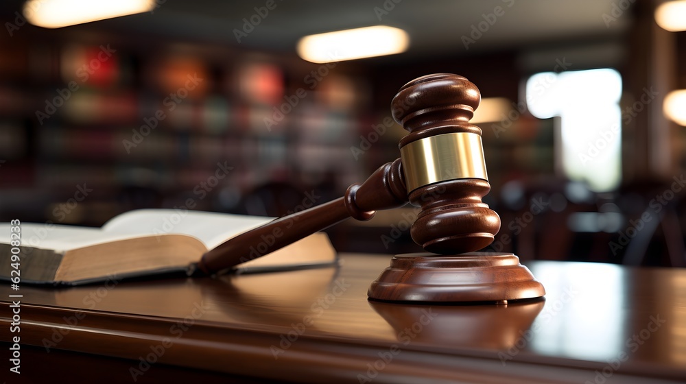 A gavel resting on a desk, surrounded by a collection of legal books, symbolizing the pursuit of justice. A gavel resting on a desk, surrounded by a collection of legal books, symbolizing the pursuit of justice.