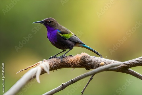 lilac roller on a branch