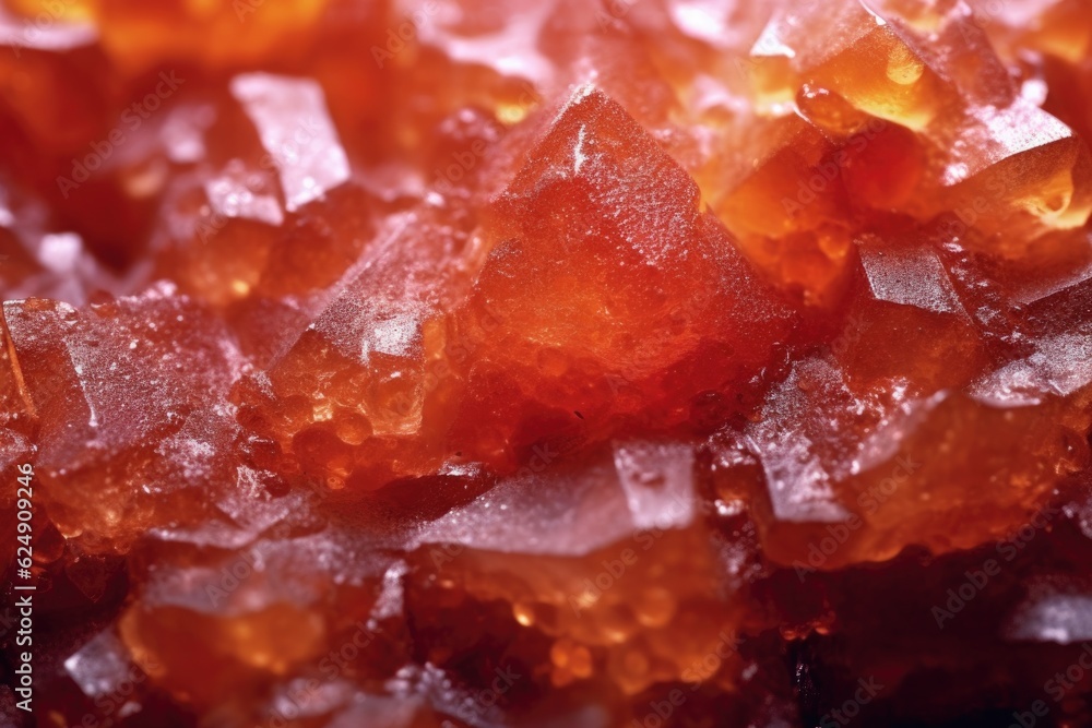 close-up of sugar crystals on a candy surface, created with generative ai close-up of sugar crystals on a candy surface, created with generative ai